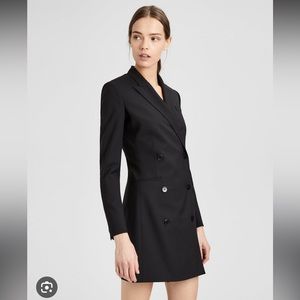 Theory black blazer dress